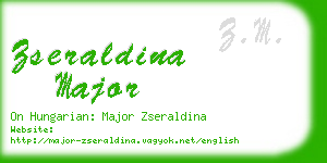 zseraldina major business card